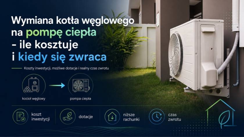 Wymiana kotła węglowego na pompę ciepła